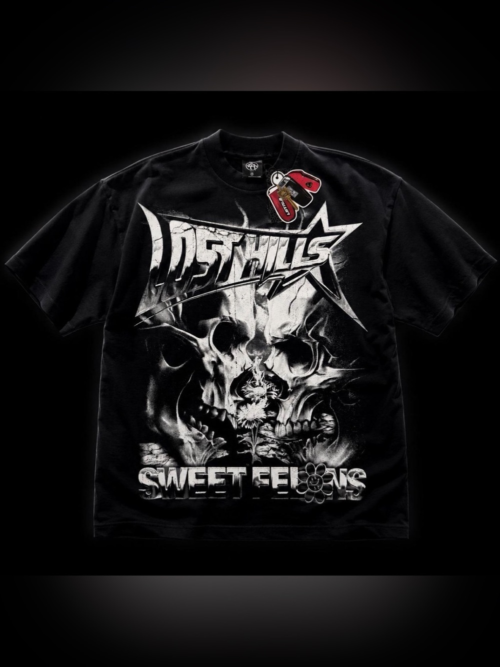 Lost Hills × Sweet Felons Collab Graphic Tee - Size M - NWT